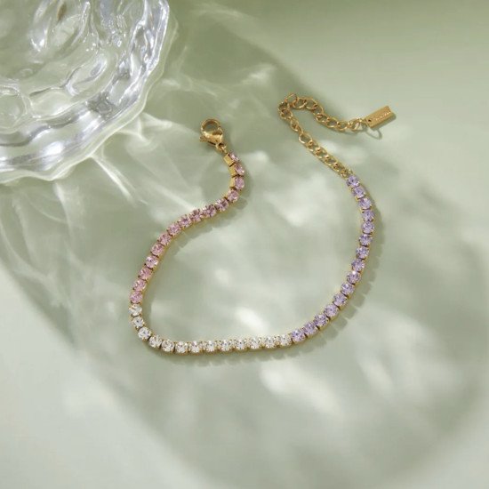 Pulseira Aquarela - Banhado a ouro 18K