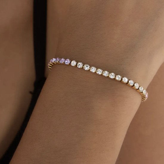 Pulseira Aquarela - Banhado a ouro 18K