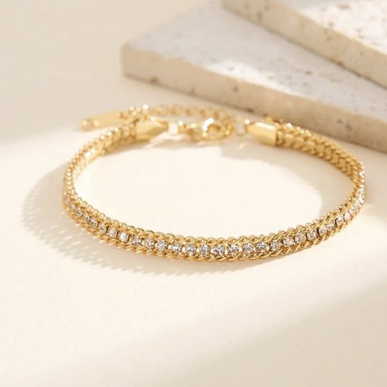 Pulseira Lumière - Banhado a ouro 18K