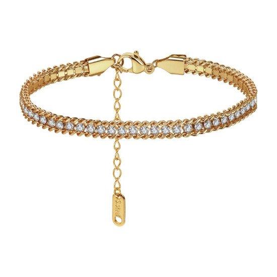 Pulseira Lumière - Banhado a Ouro 18K