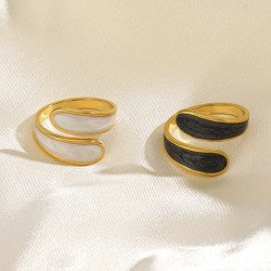Anel Íris - Banhado a Ouro 18K