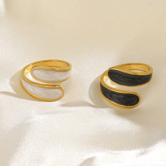 Anel Íris - Banhado a Ouro 18K