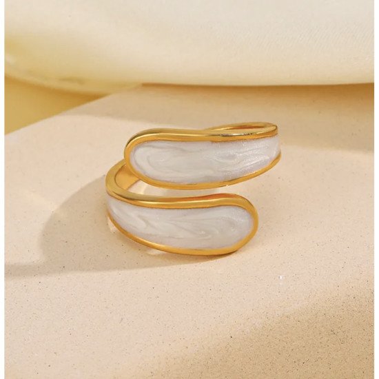 Anel Íris - Banhado a ouro 18K