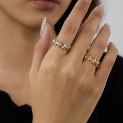 Anel Stella – Banhado a Ouro 18K