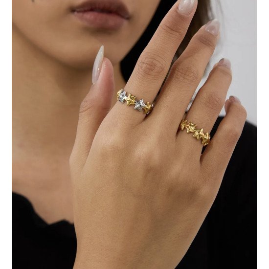 Anel Stella – Banhado a Ouro 18K