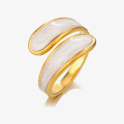 Anel Íris - Banhado a ouro 18K