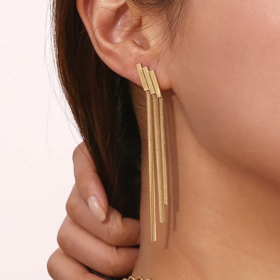 Brinco Seraphine - Banhado a ouro 18K