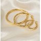 Brinco Argola Áurea – Banhado a Ouro 18K