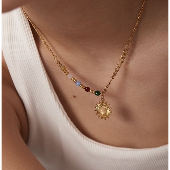 Colar Sole - Banhado a ouro de 18K 