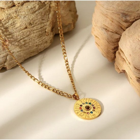 Colar Zodíaco Nuvia – Banhado a Ouro 18K