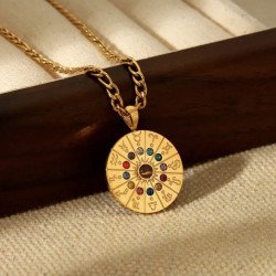 Colar Zodíaco Nuvia – Banhado a Ouro 18K
