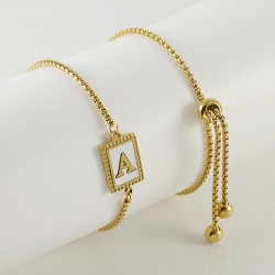 Pulseira Fashion Letter – Banho de Ouro 18K