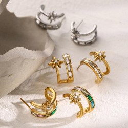 Brincos Splendor - Banhados a Ouro de 18K